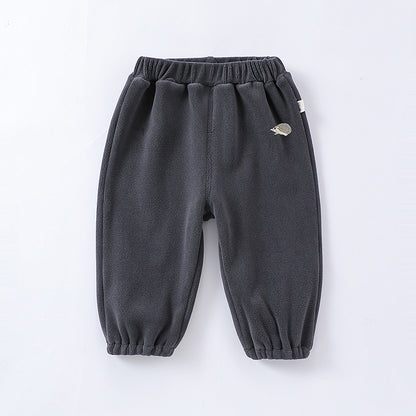 Infant Baby Kids Boys and Girls 4-colors Orlon Fleece Winter Pants